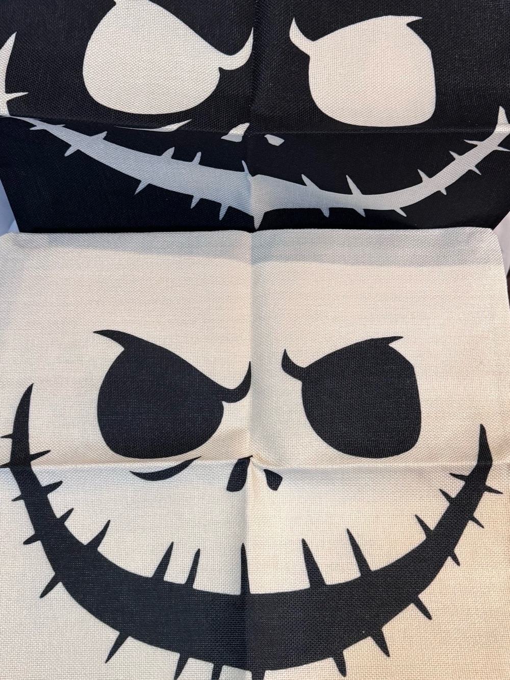 Nightmare Pillow White and Black Pillow Cases, New